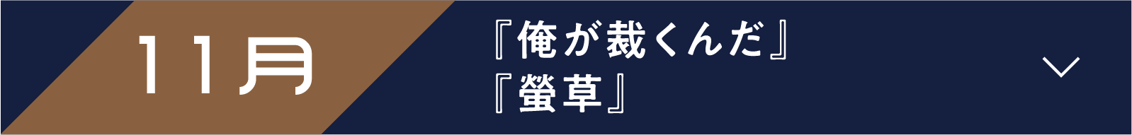 11月 『俺が裁くんだ』『螢草』 | 「小西康陽の名画座の最前列で。」特設サイト｜衛星劇場
